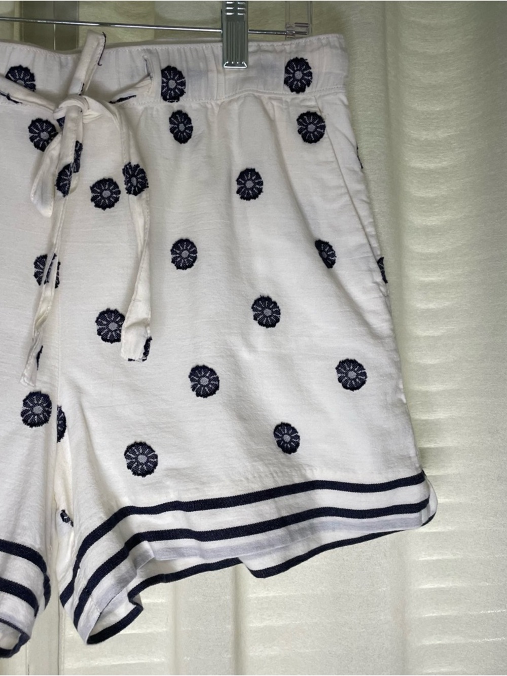Loft Embroidered Cotton Shorts - Picture 3 of 12